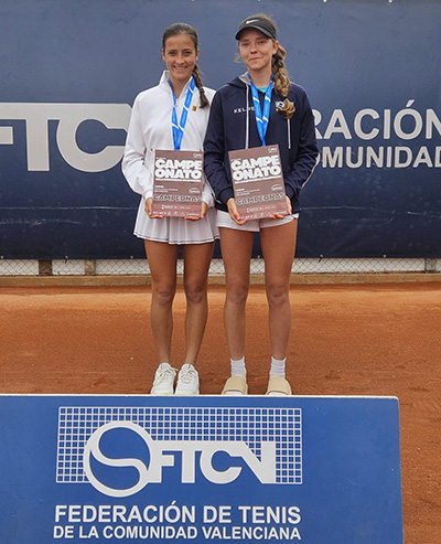 Natalia Ortega Campeona en la modalidad de Dobles