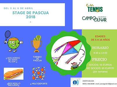 Stage Pascua Campoolivar 2018