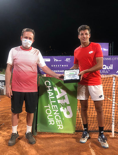 Bernabé Zapata subcampeón en el Challenger de Todi